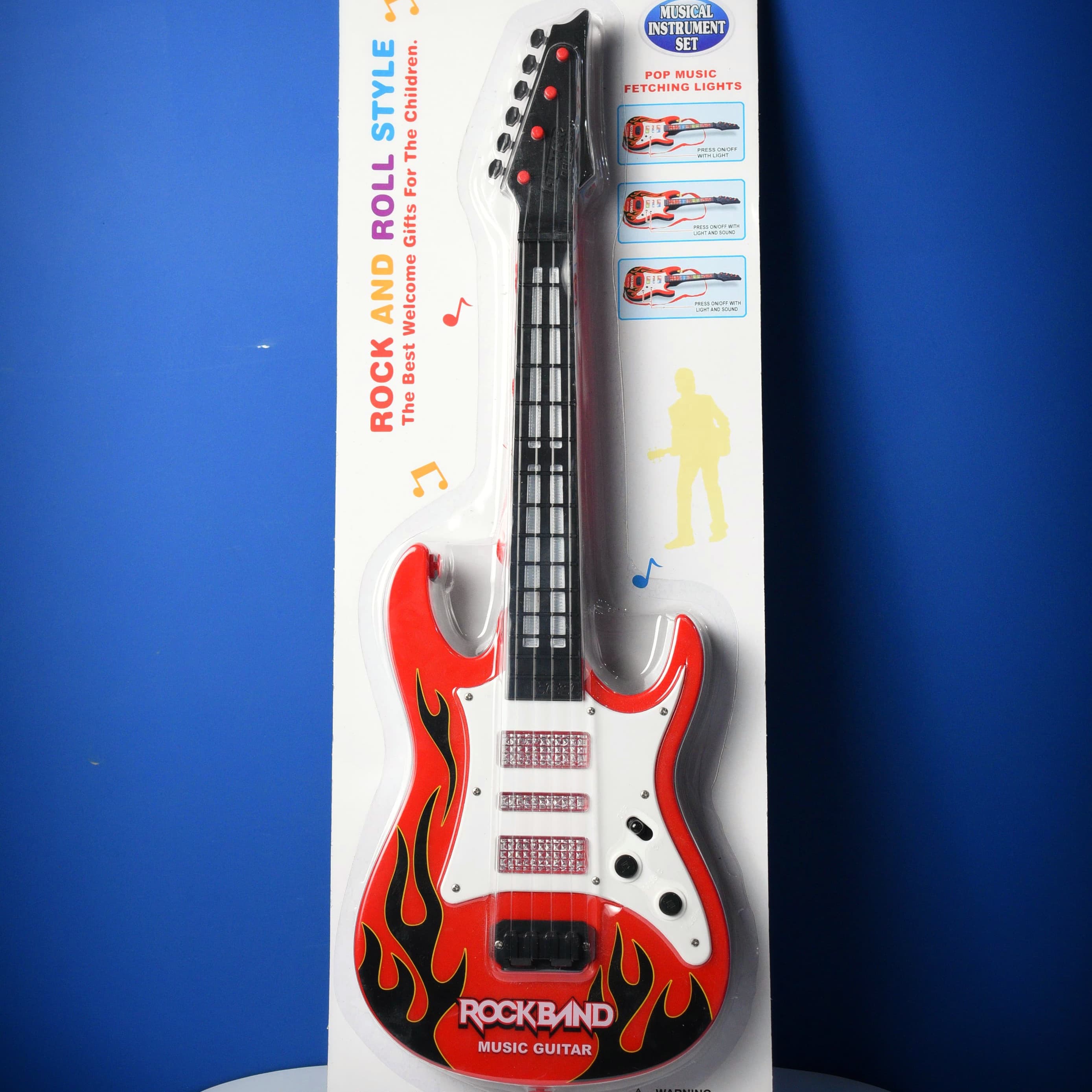 Guitar Toy Musical Playset Lighting Music Battery Operated for