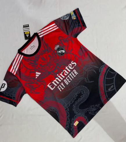 Real Madrid Dragon Special Edition Ronaldo #7 Football Shirt For Men Premium Quality Dri Fit Polyester