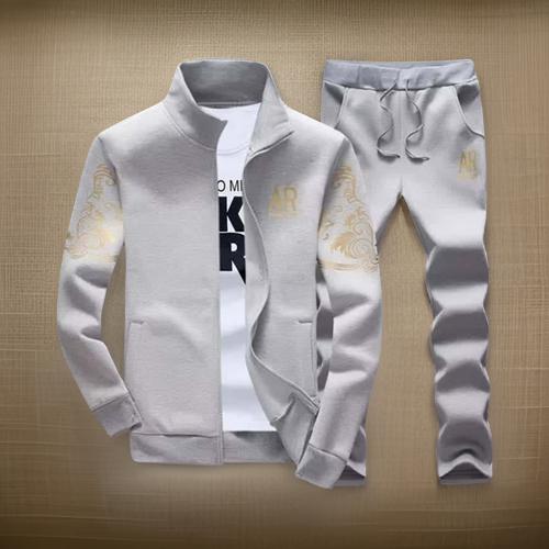 Mens Fleece Winter Tracksuit For Mens 2pcs