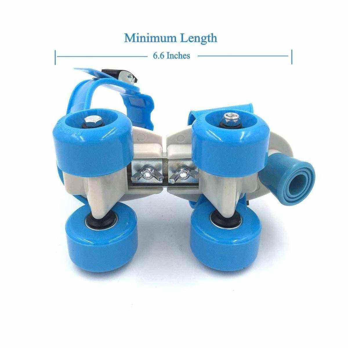 Adjustable Quad Speed Roller Skates Double Row Wheel Shoes - multicolurs