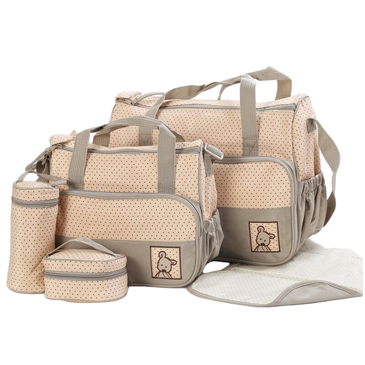 Baby Diaper Bag 5pcs Multicolor