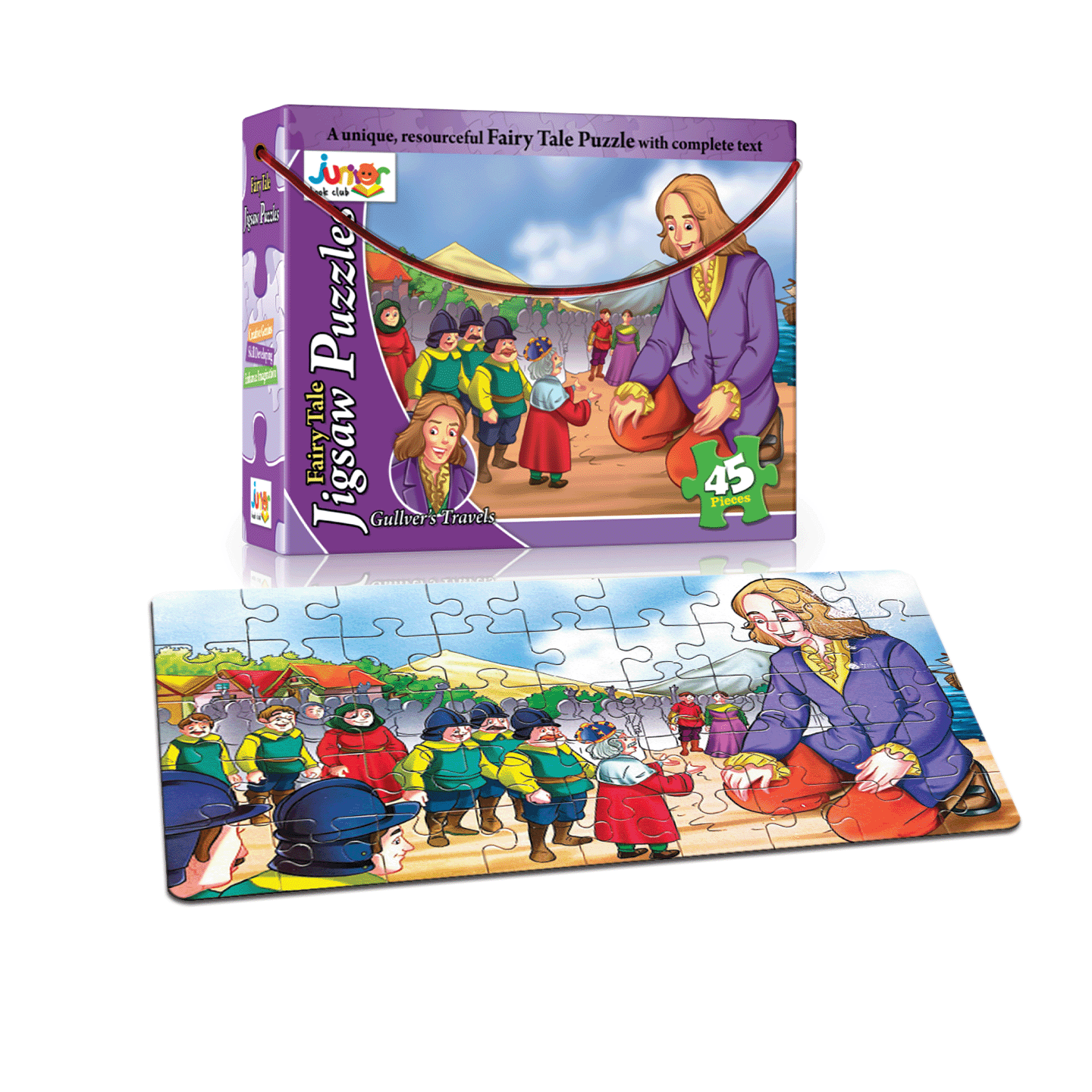 GULLIVER's TRAVEL Fairy Tale Jigsaw Puzzle Box    Learning Activity