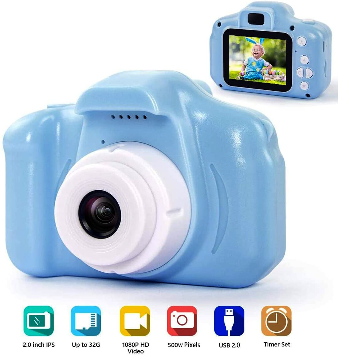 Kids Camera Toys for Fun with HD Digital Video and Photography Camera,