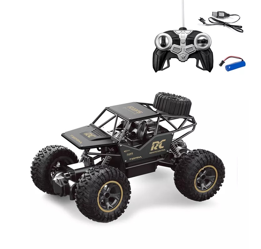 Smoke Rock Crawler Electric RC Vehicles Alloyed Remote Control Spray Toy Car for Kids & Boys Monster RC Truck with Rechargeable Rc Car 4x4 High Speed