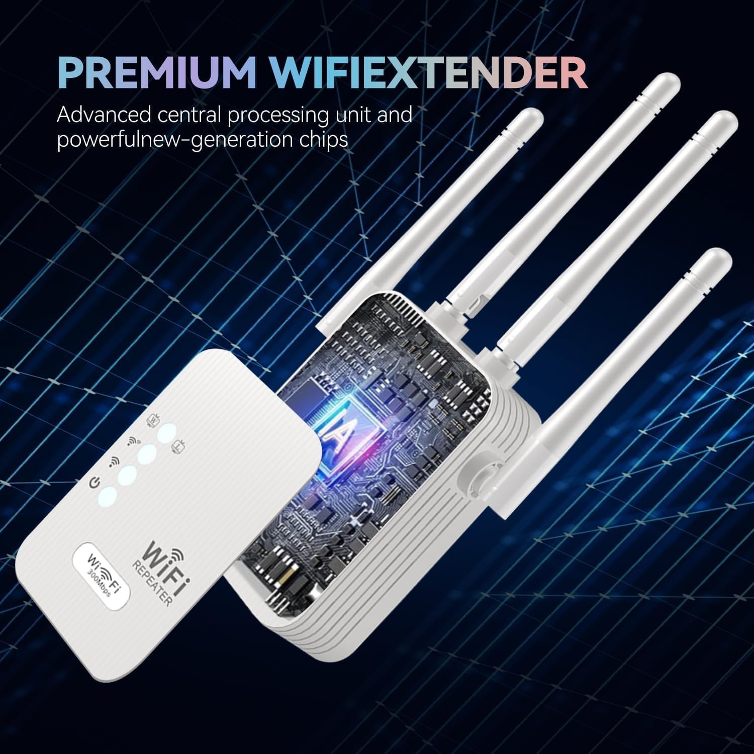 WiFi wireless Range Expansion | Wifi Access point | Access Point | WIFI Bridge Mode | Wifi Router | WIFI Hotspot | Dual Ethernet Ports for Connection with Ethernet Cable |