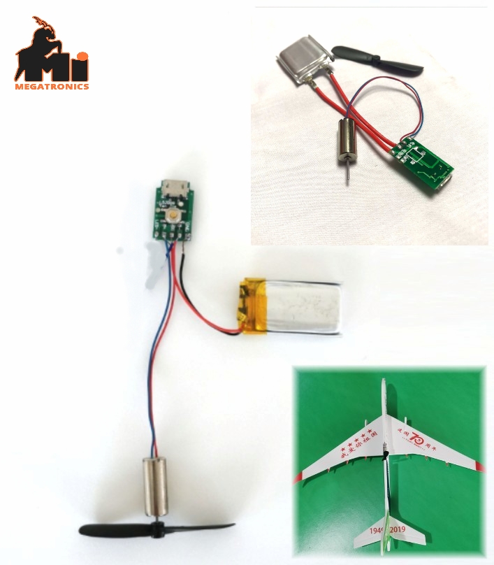 Diy airplane battery motor circuit board set hand throwing