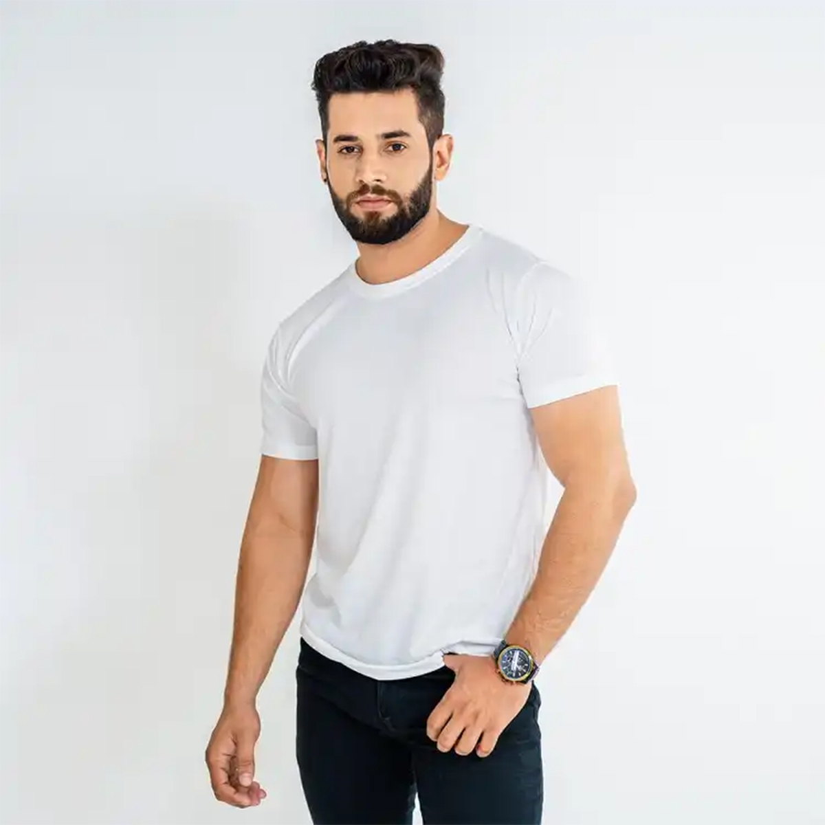 15+ Colors Premium Quality Basic Round Neck T Shirt For Mens - Soft & Comfortable Fabric T Shirts For Mens