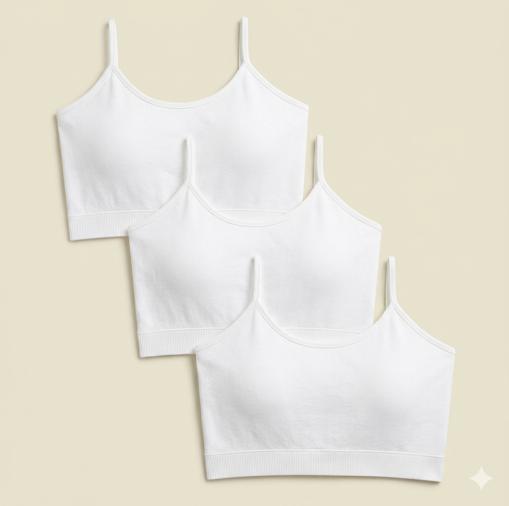Pack of 3 White