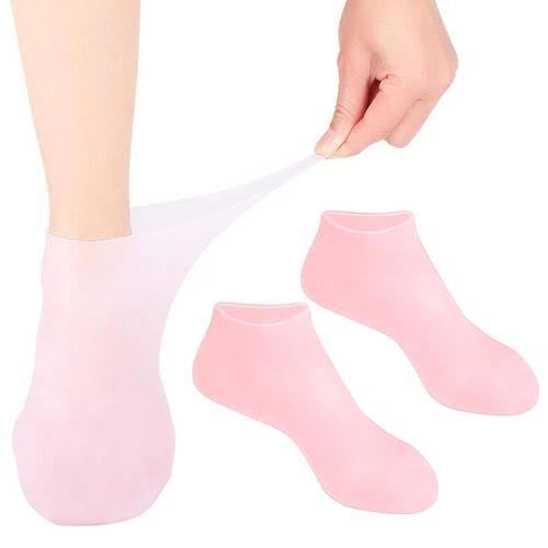 Silicone Socks | | Moisturizing Silicone Socks | Moisturizing Silicone Socks for Cracked Heel | Soft Heel Silicone Socks | Gel Infused Silicone Socks | Cracked Heel Treatment Socks | Ultimate Foot Care Silicone Socks"