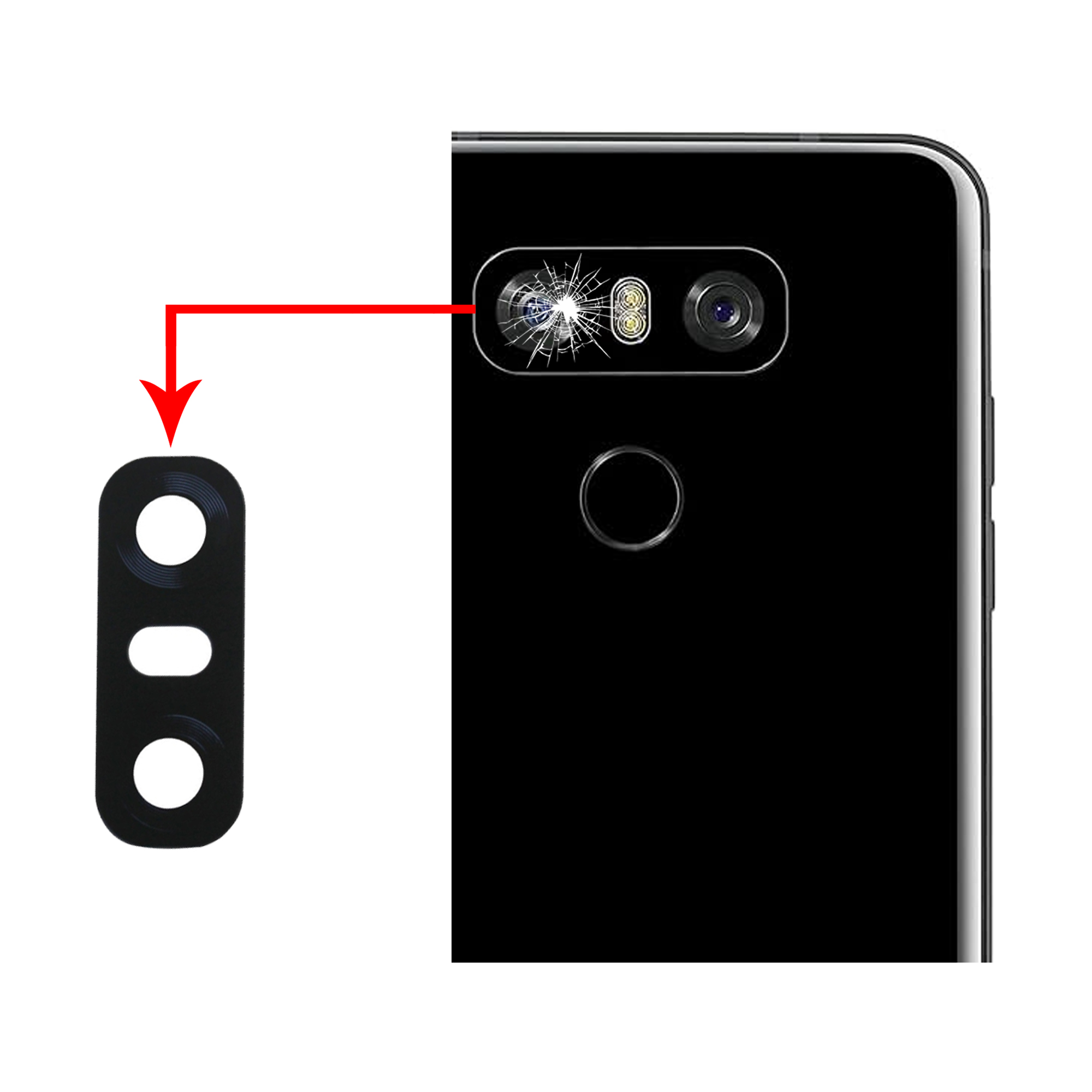 LG G6 Camera Glass Replacement Rear Back Camera Lens For LG G6