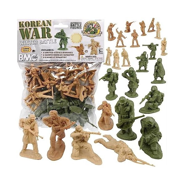 40 Pcs Set - Military Force Army Soldier Toy Set - Fighting Soldiers - War Man Action Figure Toys Set For Kids Boys Girls