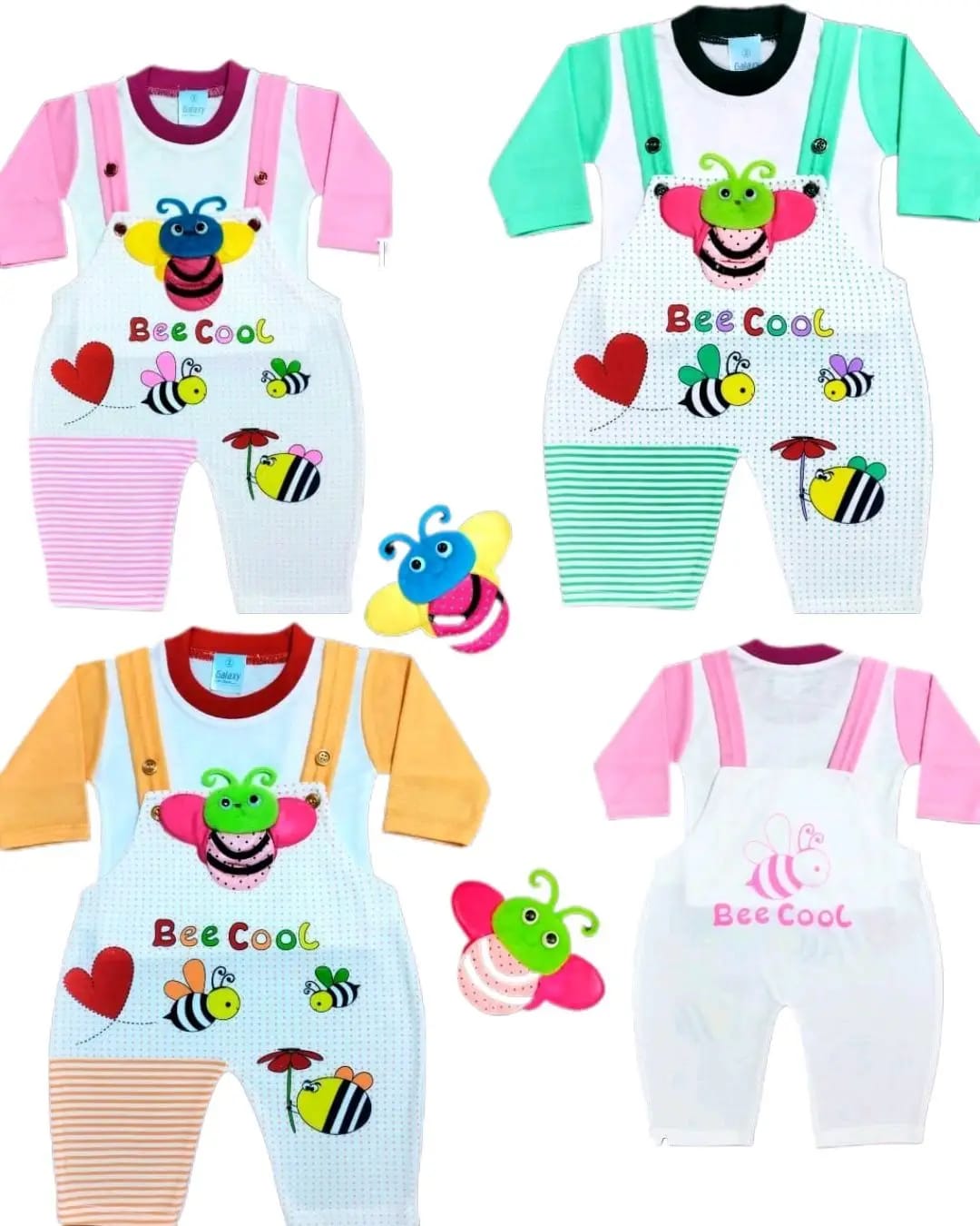 Newborn Baby Romper - random design & colors available - for 0 - 3 months babies