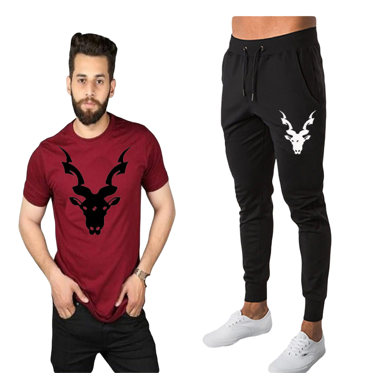 Markhor Printed  Men's Summer Track Suit