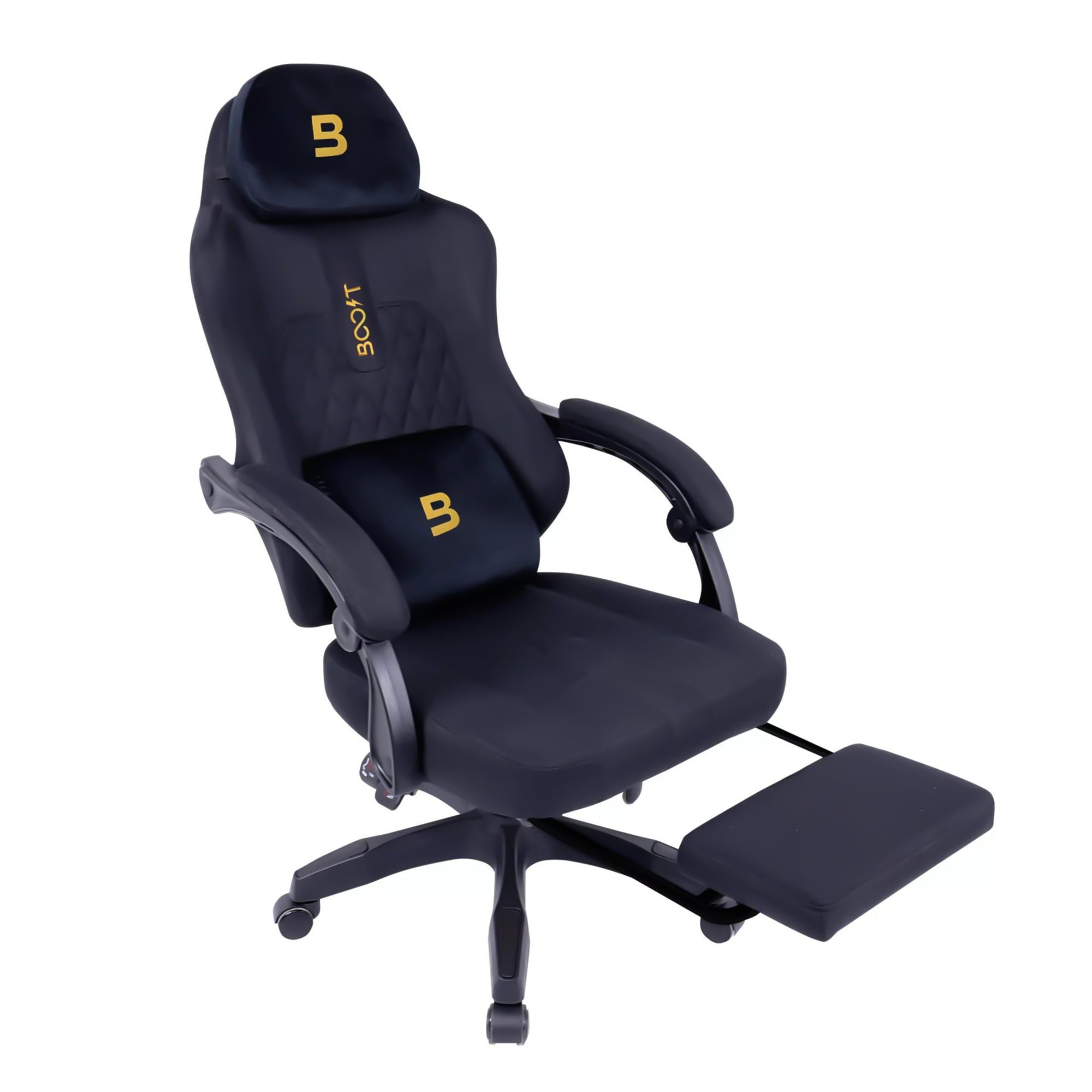 Boost Surge Pro Ergonomic Chair with Footrest - Premium Velvet, Adjustable Back, 1-Year Warranty