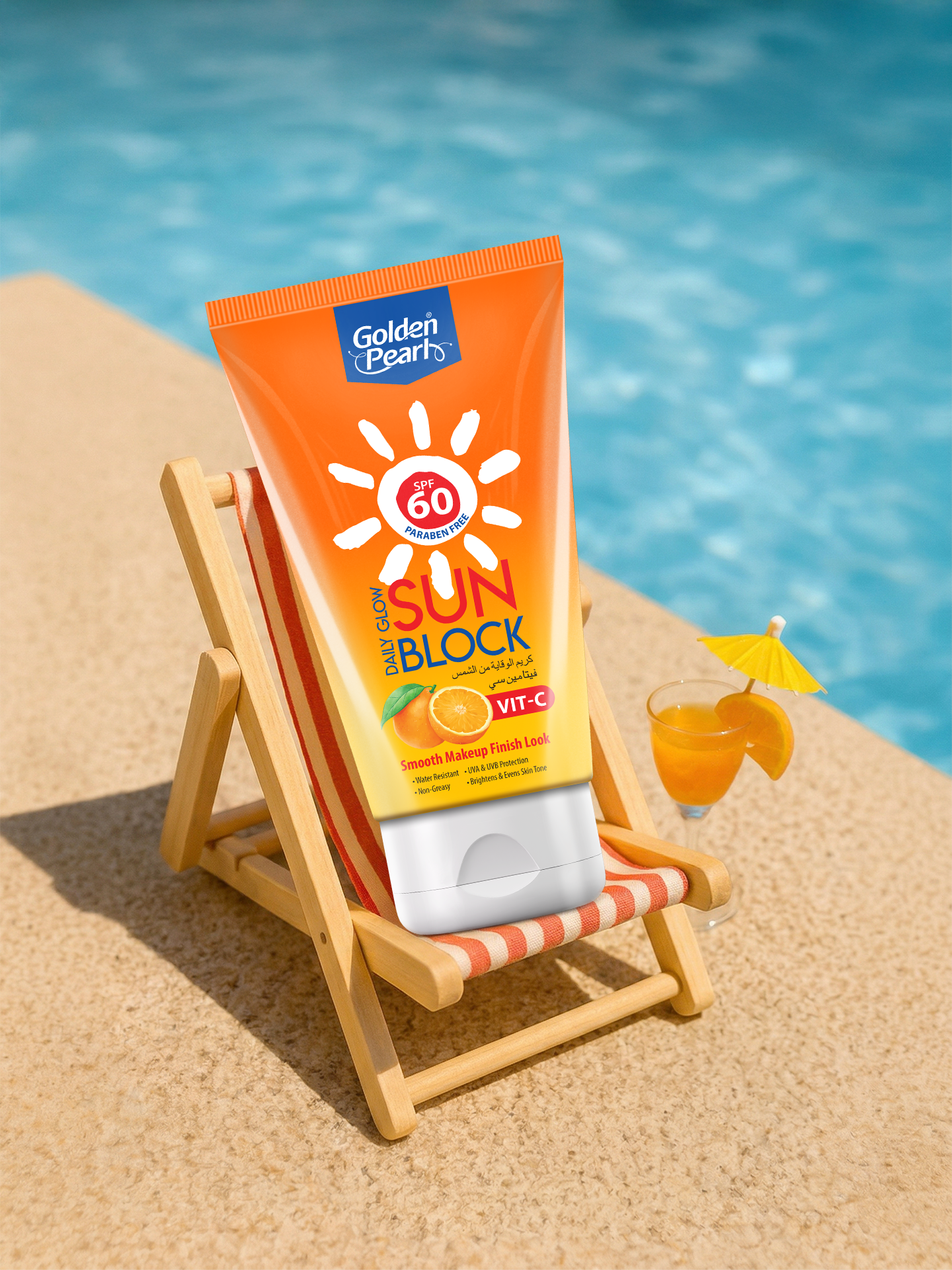 Golden Pearl SPF 60 Vitamin C Sunscreen – Brightening Daily Glow