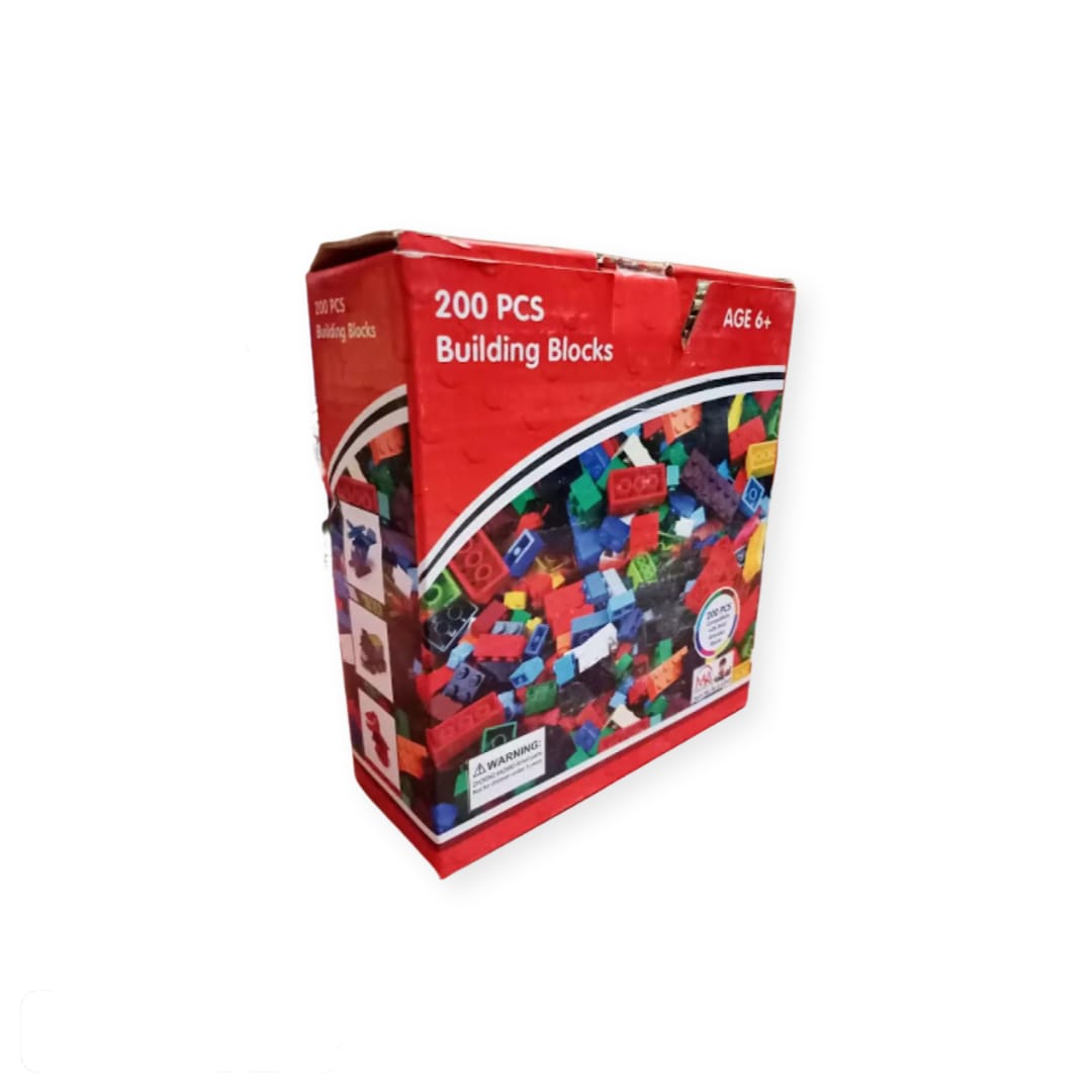 Set Of 200 Pieces Construction Blocks For Kids