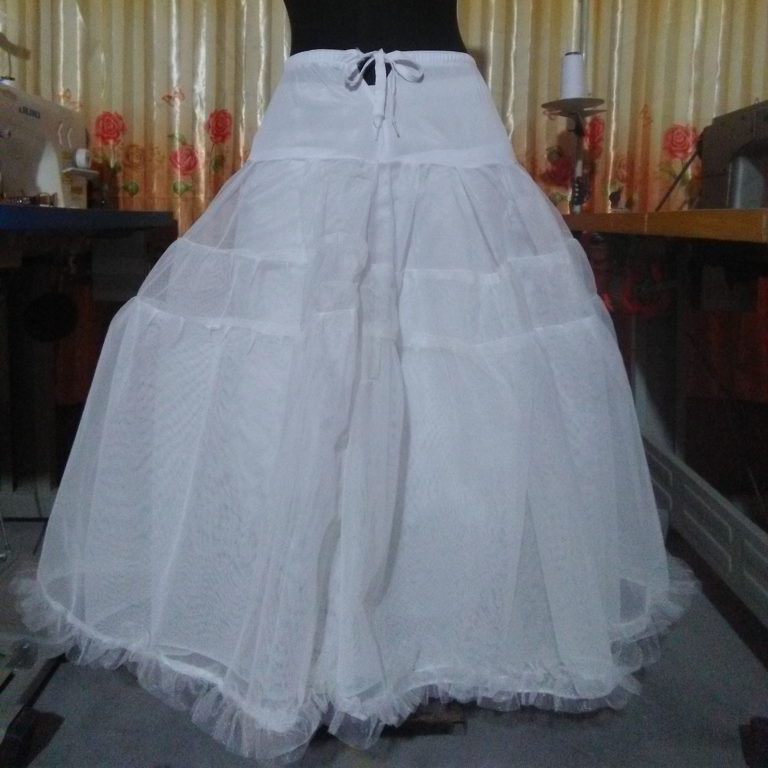 fcity.in - Skirts Women White 2 Layer Hoopskirt Cancan Underskirt Petticoat  For