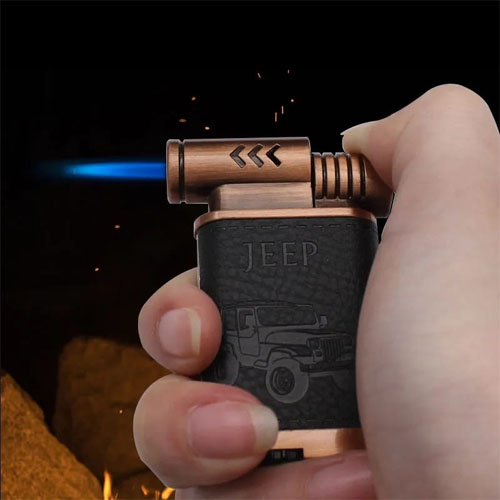 New High Quality Torch Lighter Refillable Fancy Jet Flame Butane