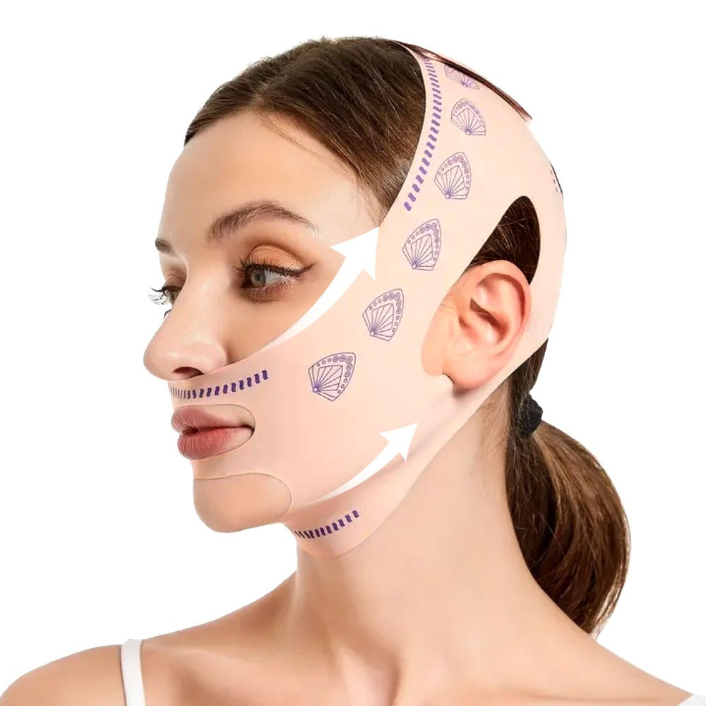 Face Lifting Belt for Women & Girls | V Shape Jawline Slimming Strap | Double Chin Reducer | Anti-Sagging Face Lift Mask | Chin Tightening Band | Facial Slimming & Skin Firming Beauty