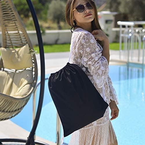 New Drawstring Gym Bag Women Men String Bags Swimming Pool Clothes Shoes Storage Waterproof Packaging Pocket Unisex Fitness Backpack