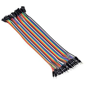 Male To Female Jumper Wires 40 Pins 20cm For Arduino