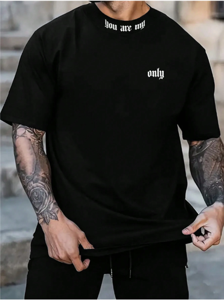 Latest Men's Slogan Printed T-Shirt