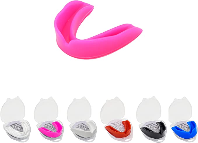 🦷 5RIDGE Ultrathin Sports Mouth Guard – Transparent Protective Mouthguard for Football, Basketball, MMA, Boxing & Jiu Jitsu | Lightweight & Comfortable Pro Fit for Adults & Youth | Durable Safety Gear