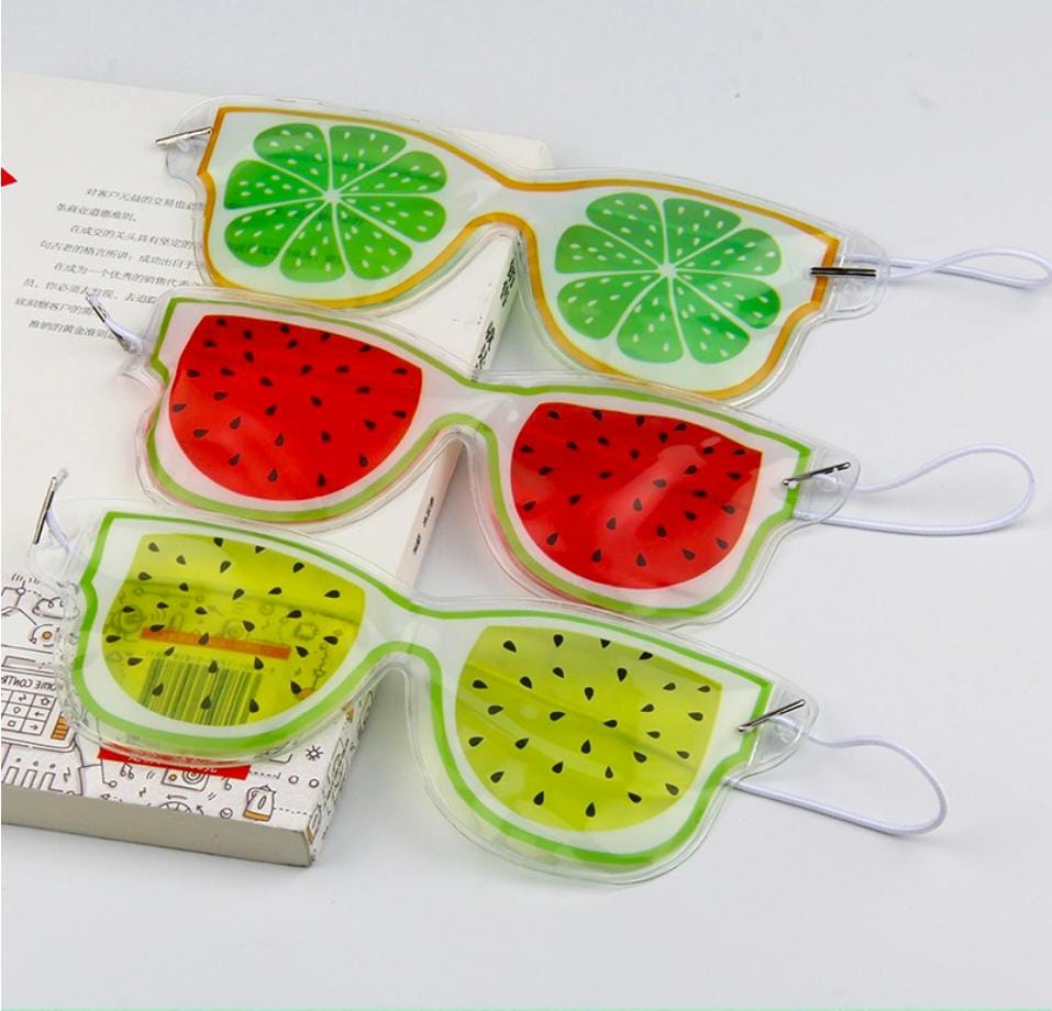 Reusable Eye Gel Mask, Fruit Lemon Watermelon Strawberry Shape, Cooling Eye Mask, Patch For Dry Eye Allergy Fatigue Pain Relief