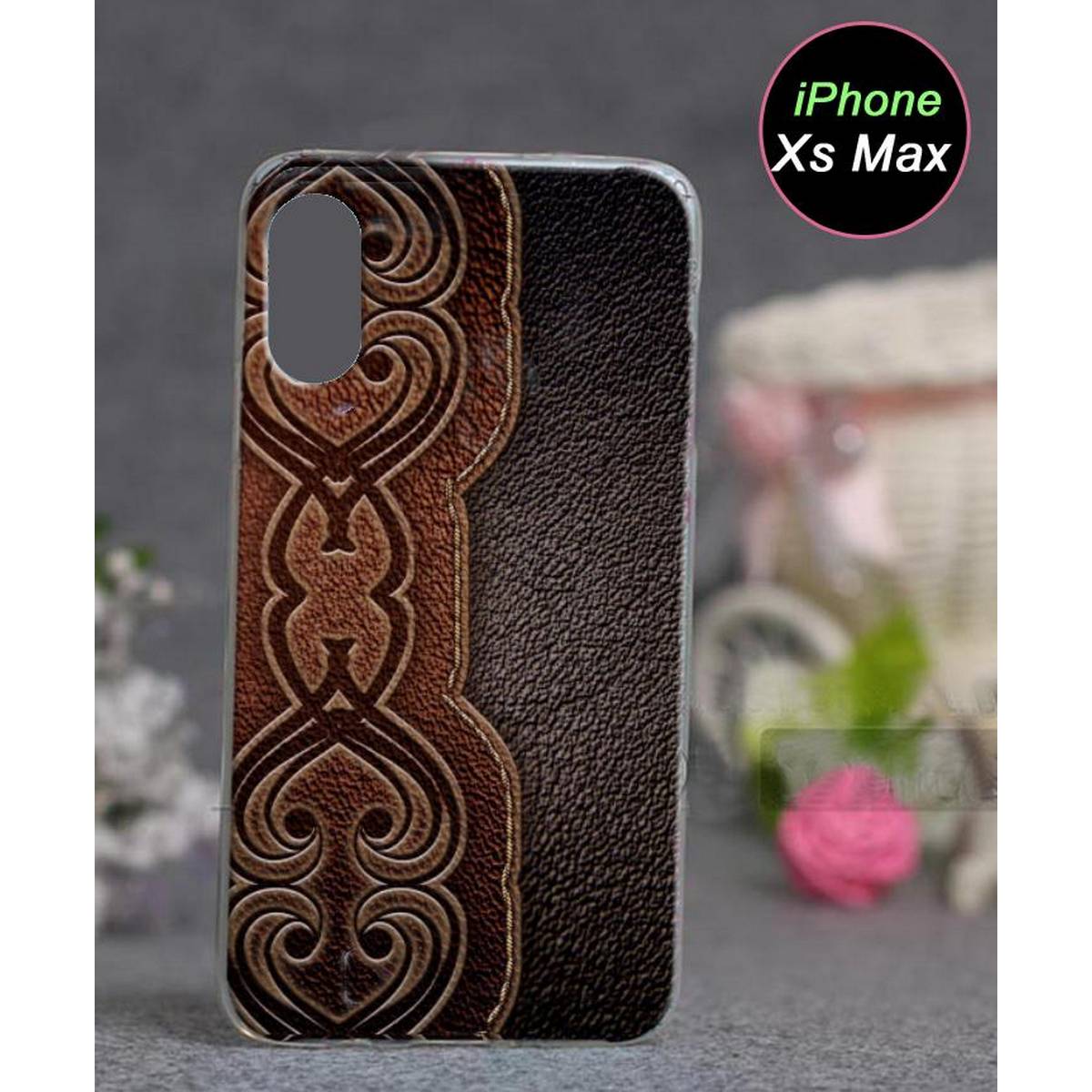 iphone Xs Max Back Cover Leather Style Cover
