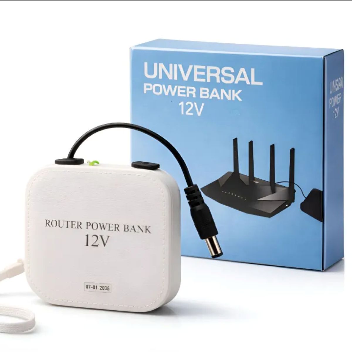 12V WiFi Router Power Bank with 4 Hours Backup – Full Automatic Mini UPS for 12V Internet Routers & ONU Devices, Uninterrupted Power Supply Battery Backup for Home