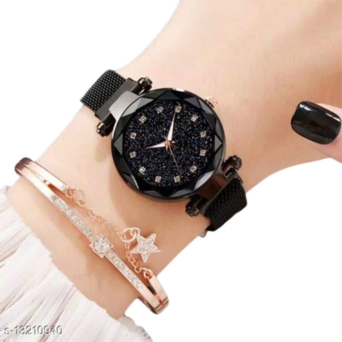 Women Fashion Magnet Buckle Luxury Watches for Girls - Multicolor