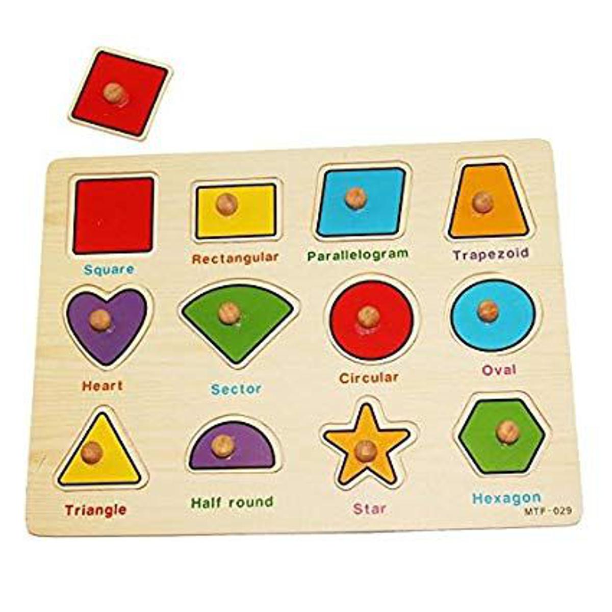 Wooden ABC 123 Slate Educational Puzzle For Kids.