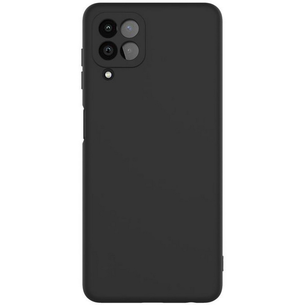 Samsung Galaxy A22 4G Matte Black Soft Silicone TPU Back Cover with Camera Protection