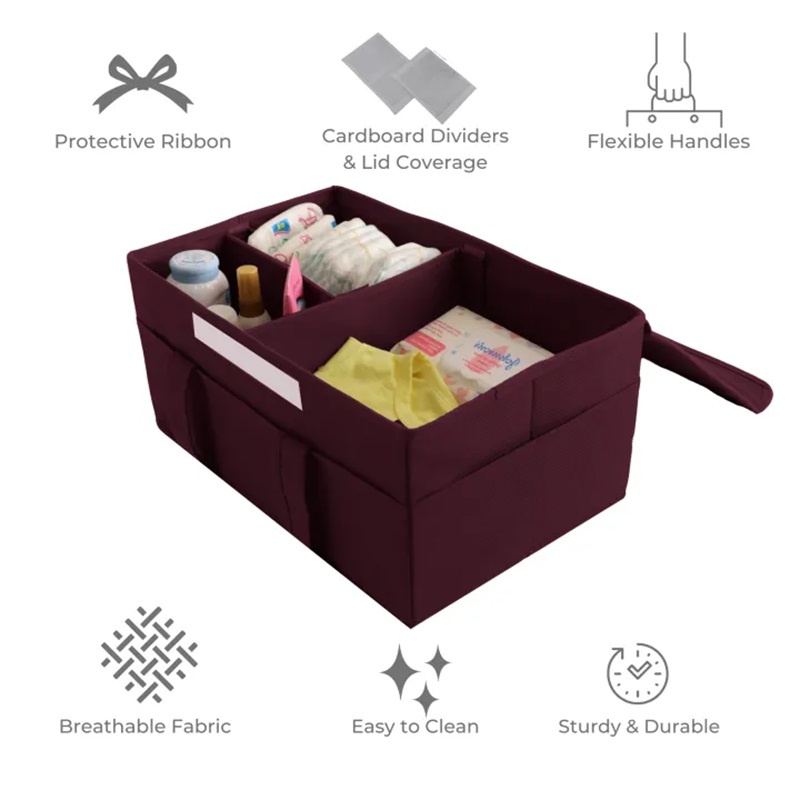 samina's home tex Diaper storage caddy Organizers with Lid!