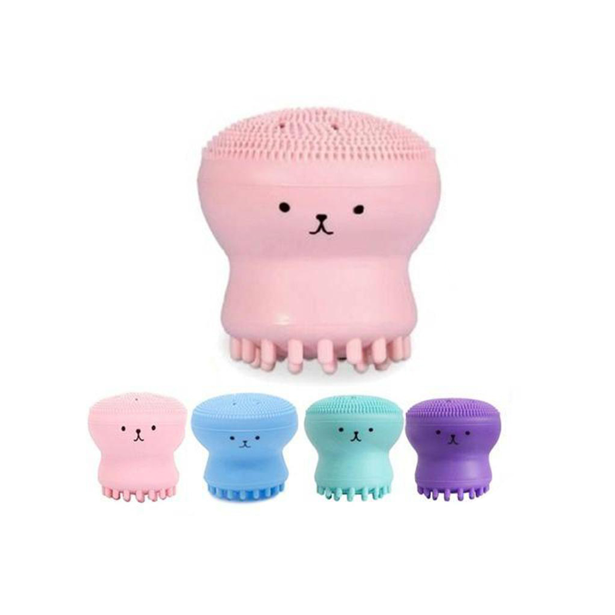Silicone Face Cleansing Brush for Skin Care Facial Cleanser Pore Cleaner Exfoliator Beauty Washing Brush Tools Octopus Shape