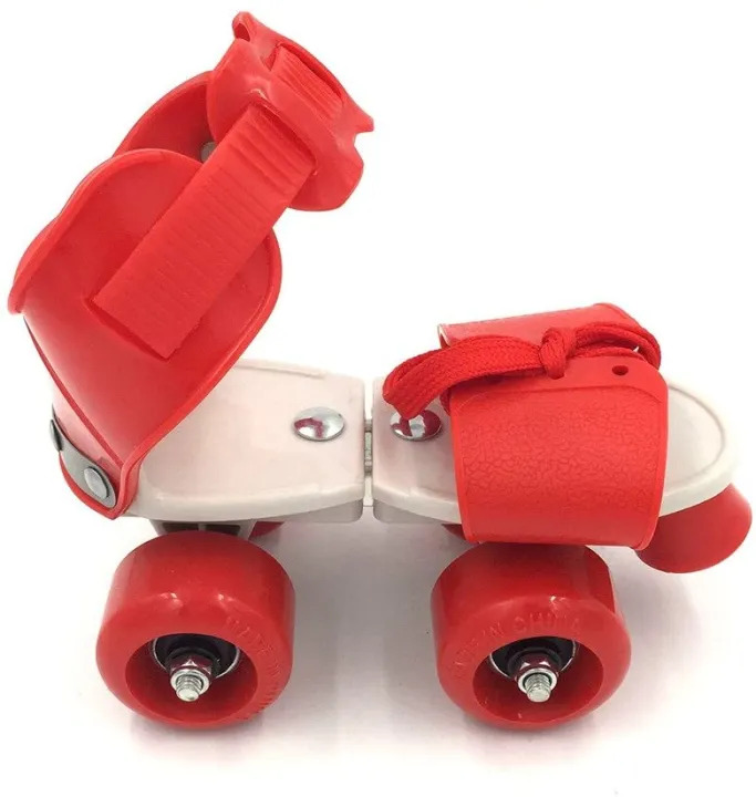 Adjustable Quad Speed Roller Skates Double Row Wheel Shoes - (Multicolurs)