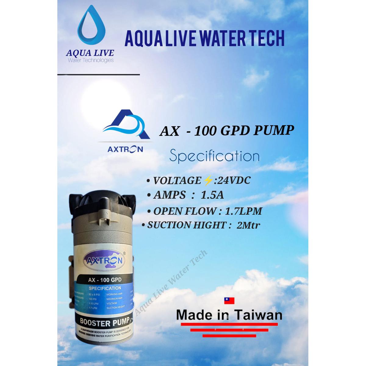 100 GPD Original Pump Made In Taiwan for Domestic RO Plant-100 Copper |  Daraz.pk