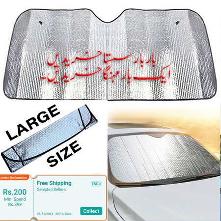 Car Windscreen Windshield Sun Shade Aluminum Foil For Car Sun Visor ...