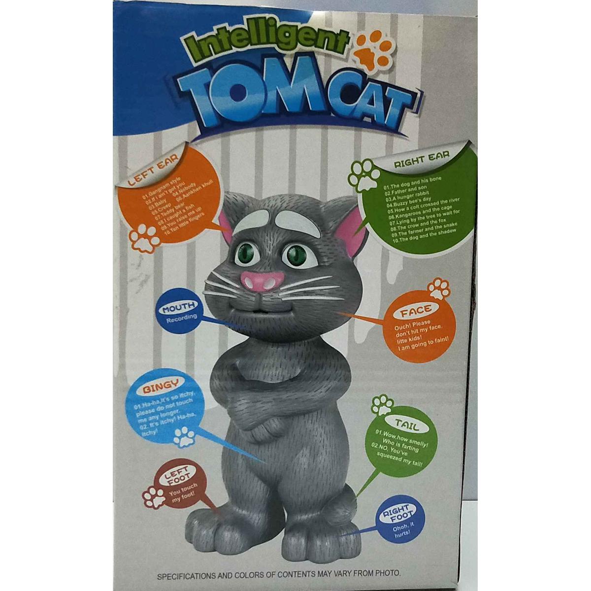 Intelligent TOM CAT with Mouth Recording, story, Music & Touch. Premium Quality Toy Gift.