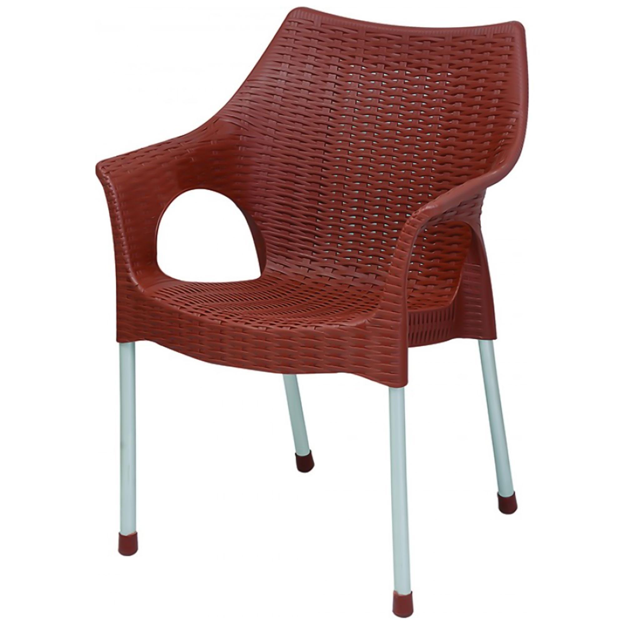 Vip Plastic Chair Rattan Plastic Chair- Brown (boss)