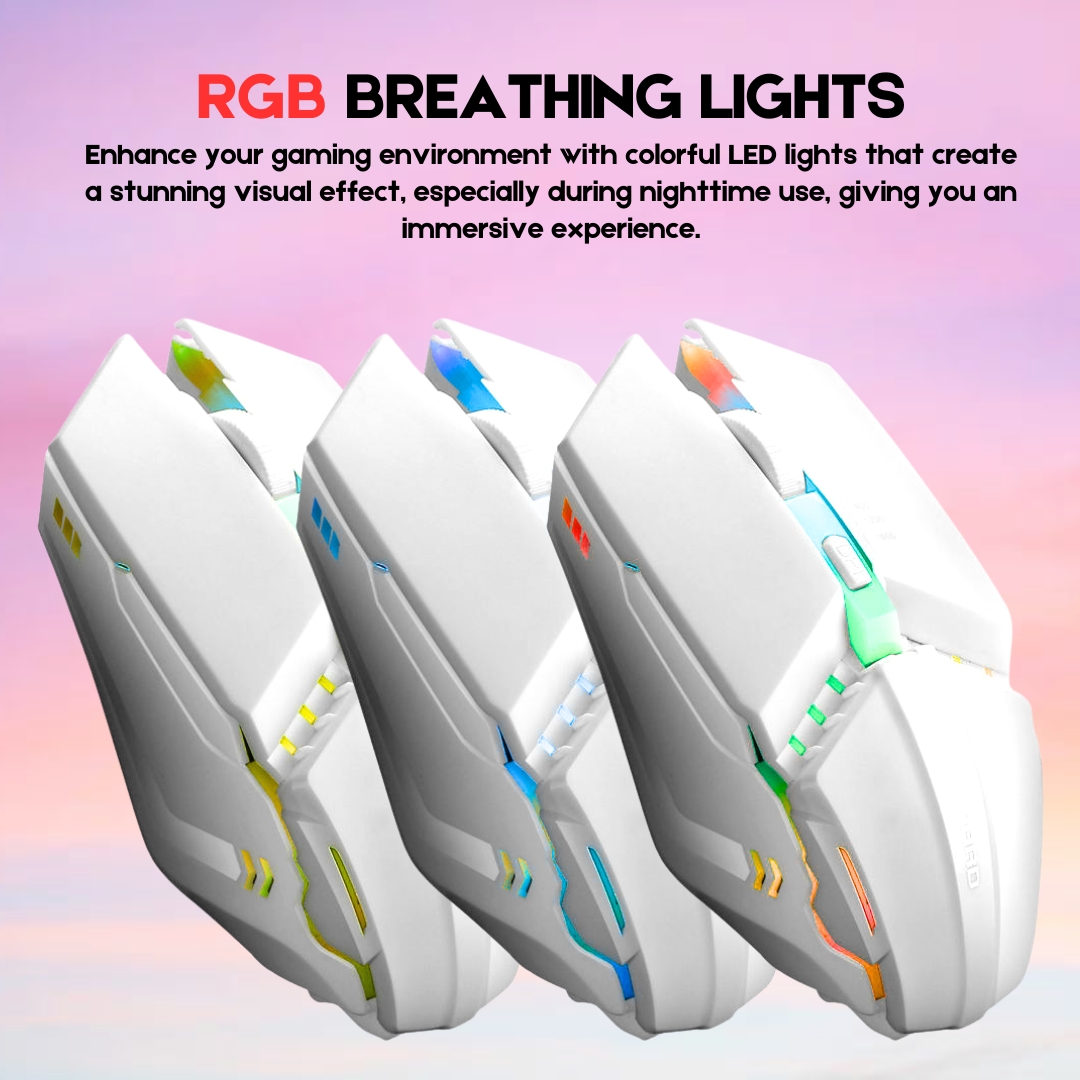 AMG2 Wired Premium RGB Gaming Mouse | Mechanical Design with Nylon Braided Cable & 3-Level DPI (600-1600) | Breathing RGB LED Glowing Optical Gamer Mouse for PC, Computer, Laptop | USB Esports Pro Gaming Setup - One Click-Pick