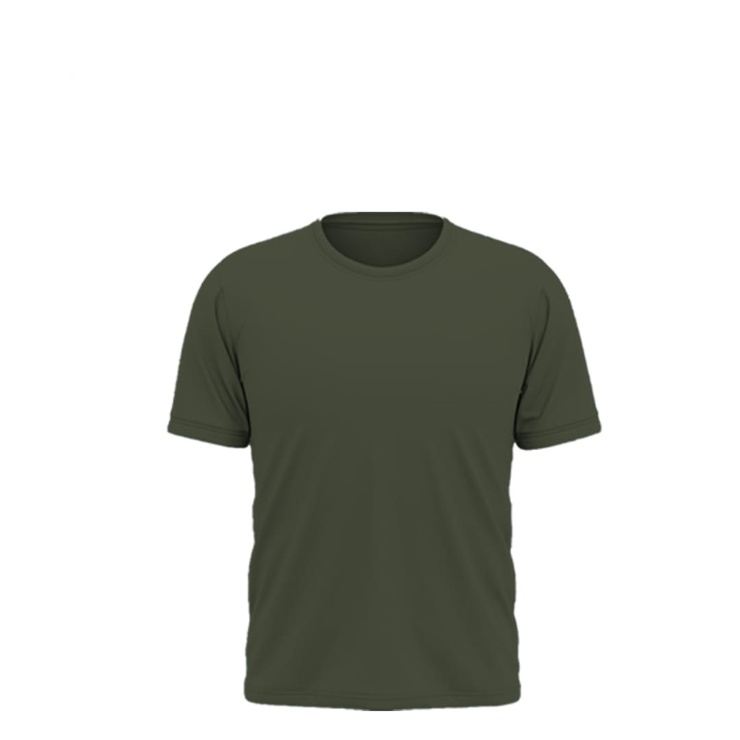Short sleeve olive green colour T-shirt for men