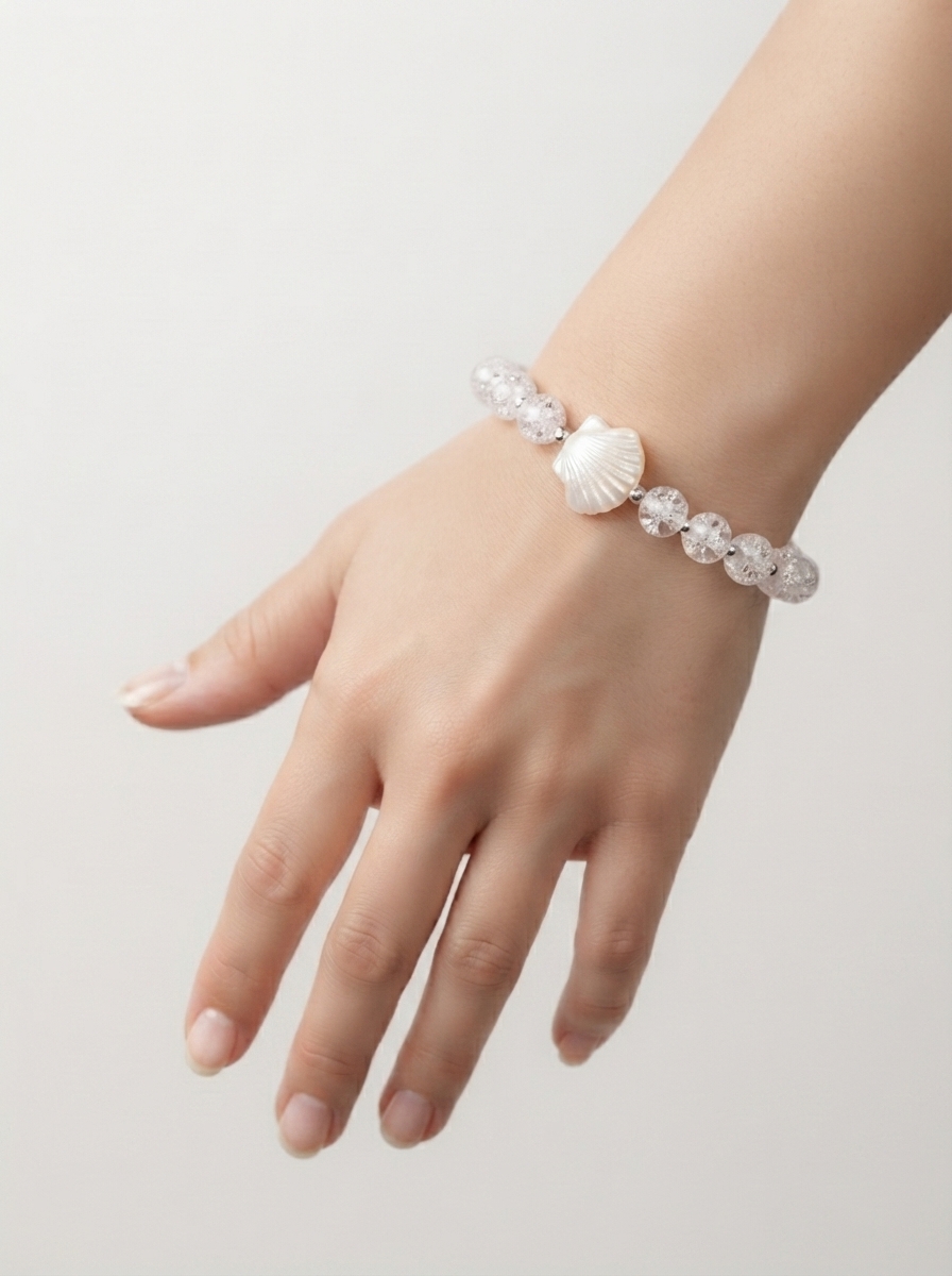 Crackle Beads Bracelet for Girls | Handmade Adjustable Stylish Fashion Jewelry