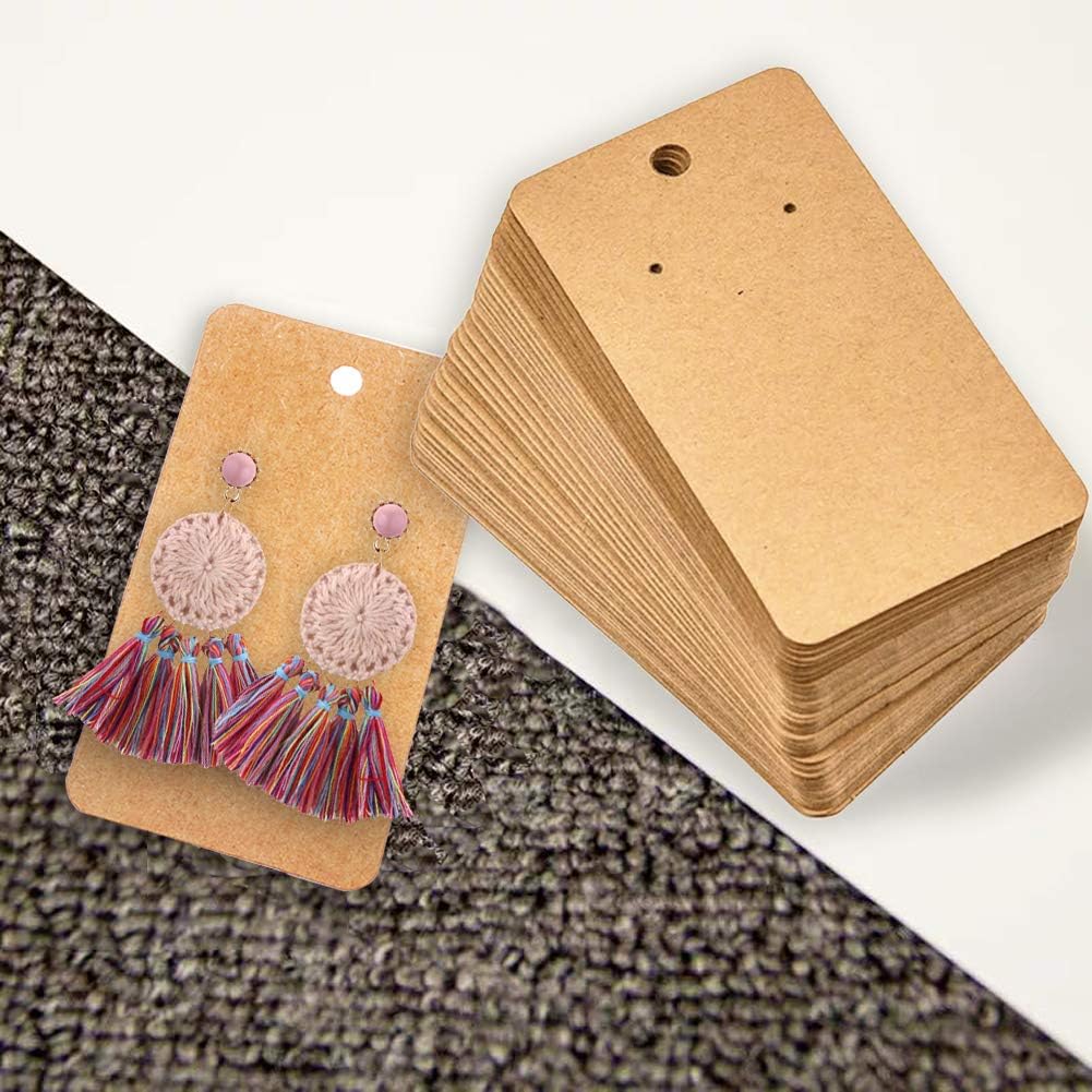 MUZHAUL Earring Display Cards for Jewellery Packaging | 50/100/150/200 PCS | Small Business Jewelry Display Holder Cards | Earrings & Studs Organizer