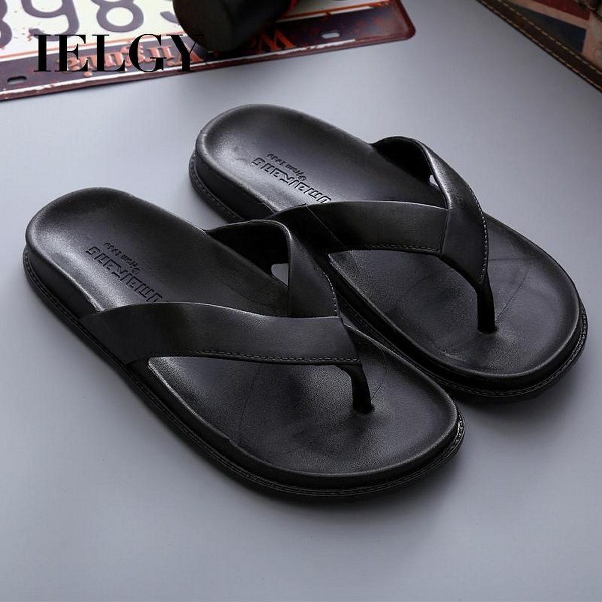 IELGY Men s flip flops summer non slip outdoor leisure beach slippers Daraz.pk