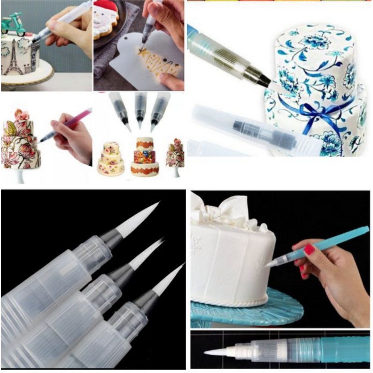 Water Brush Painting Pen One piece for Watercolor Cake Decorating Tools