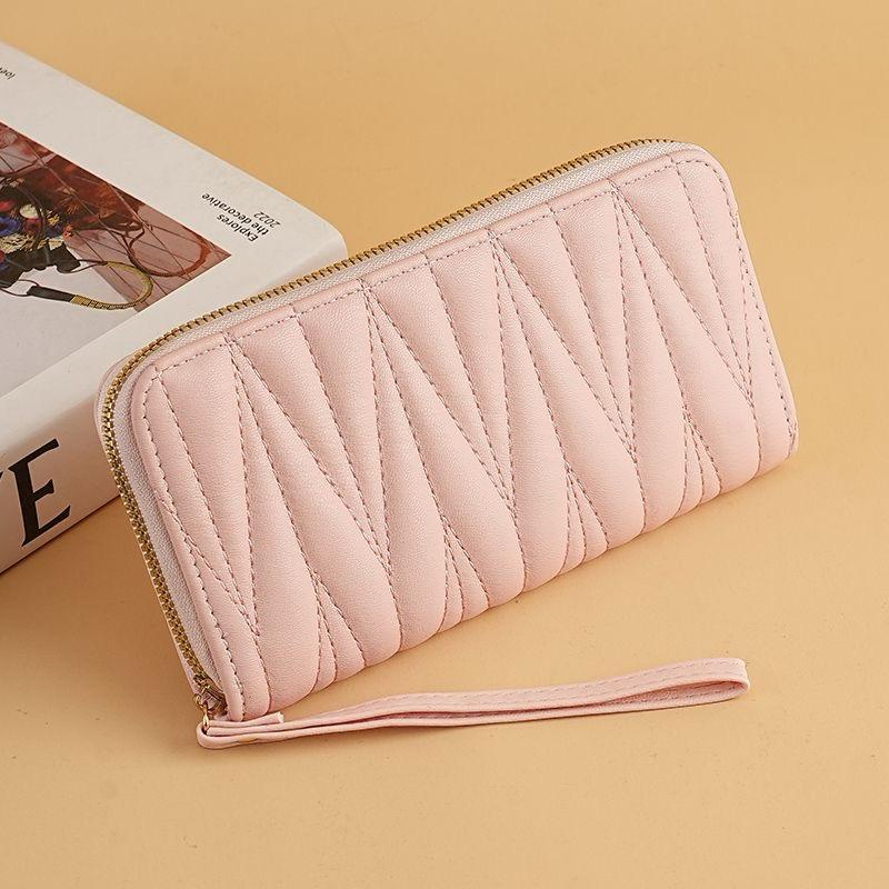 Bling Bee Women Fashion PU Leather Long Wallet for Girls Phone Pouch Clutch Bag Card Holder Hand Purse