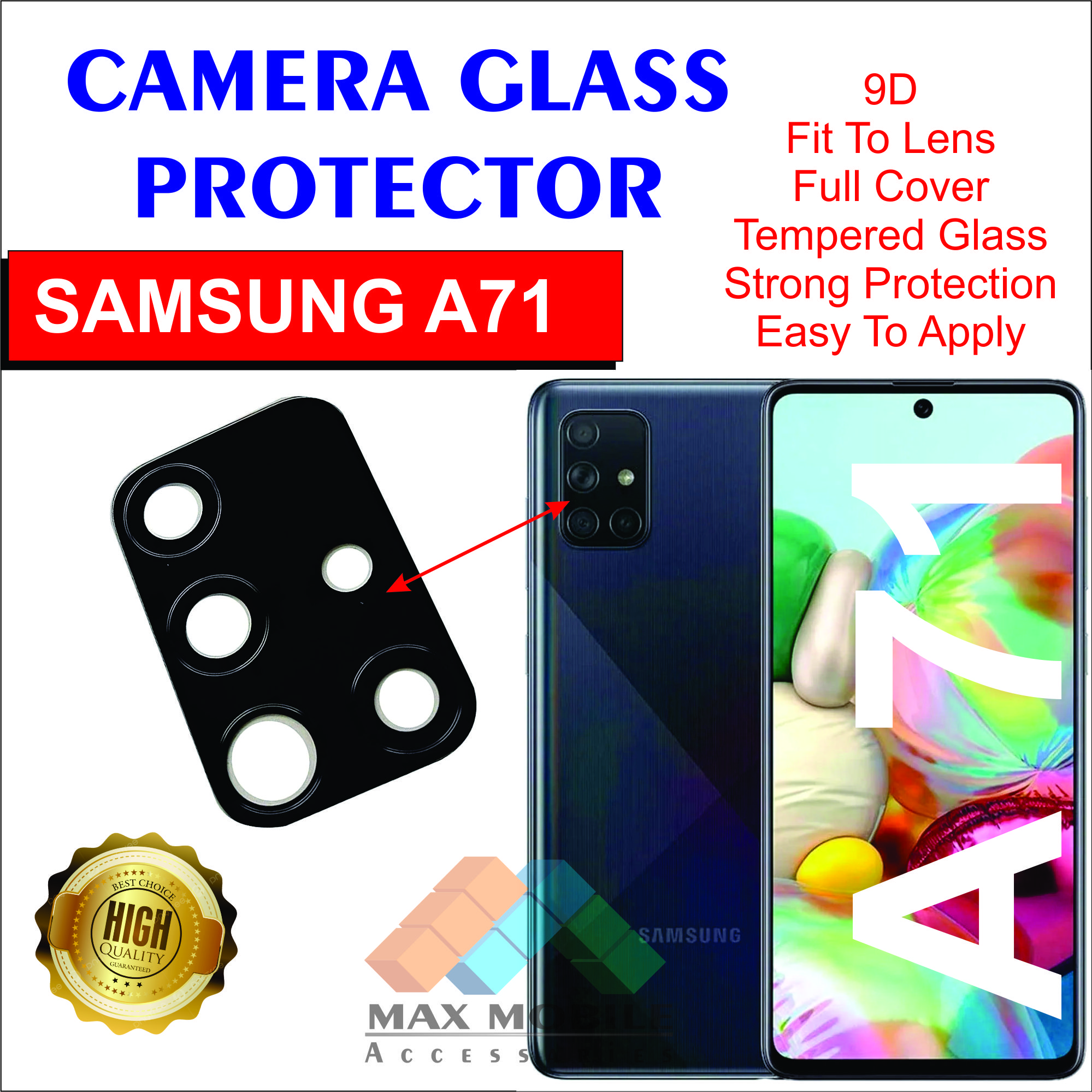 Glass Protector Samsung A71 Camera Glass Samsung Galaxy A71