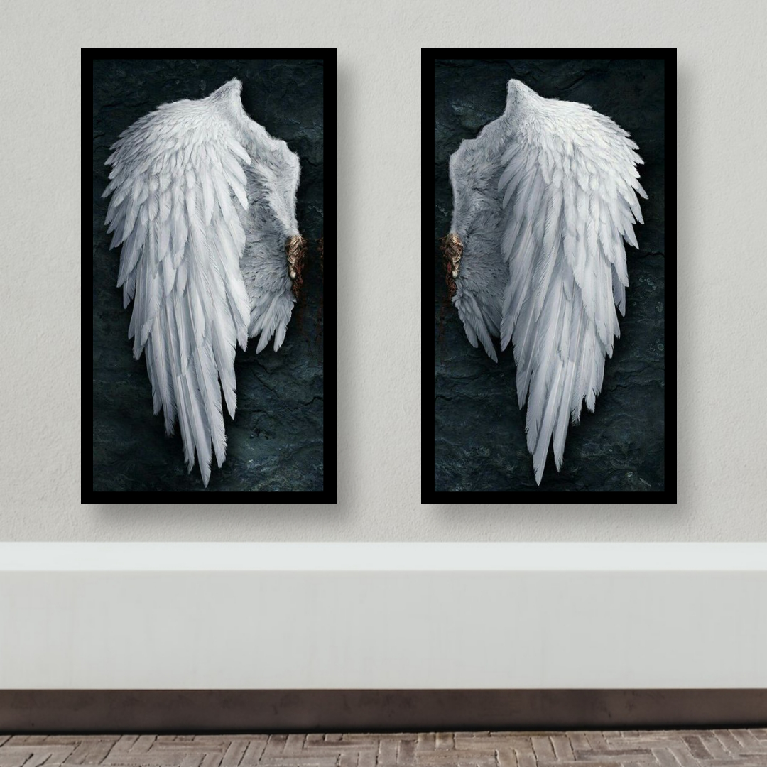 Wing Design Frame wings photo wall frame silver angel wings photo frame wing picture 2 ...