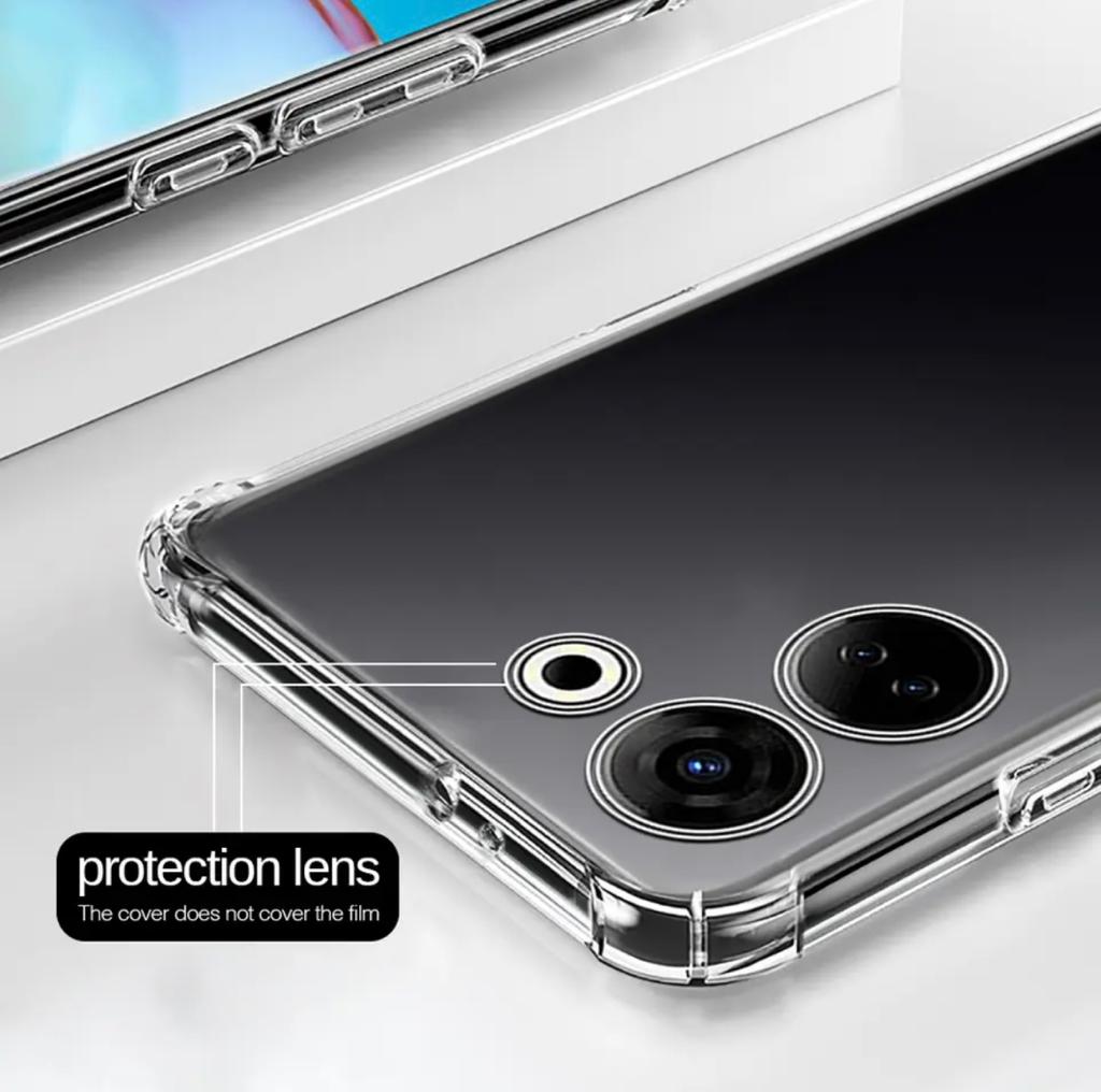 Tecno Camon 20 4G Transparent Back Cover Soft TPU Shockproof Slim Protective Case